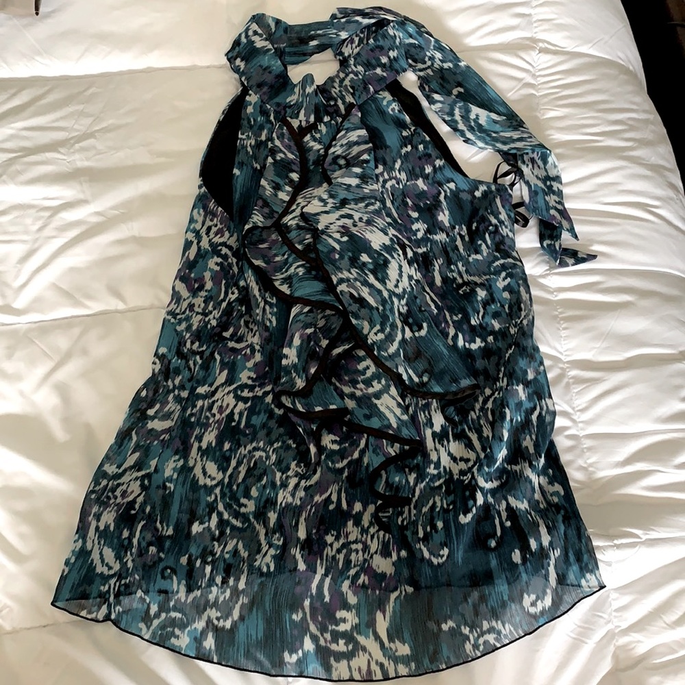Blue/White/Purple Blouse